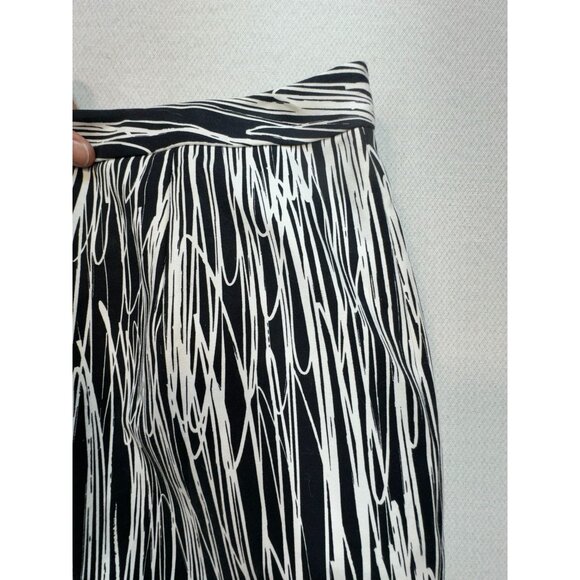 Worthington Womens Straight Pencil Skirt Size 14 Black White Scribble Pockets - Picture 12 of 12
